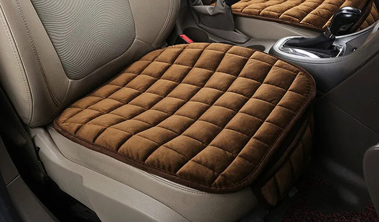 Universal Winter Car Seat Cover - Warm, Anti-Slip, Breathable Cushion for Comfort