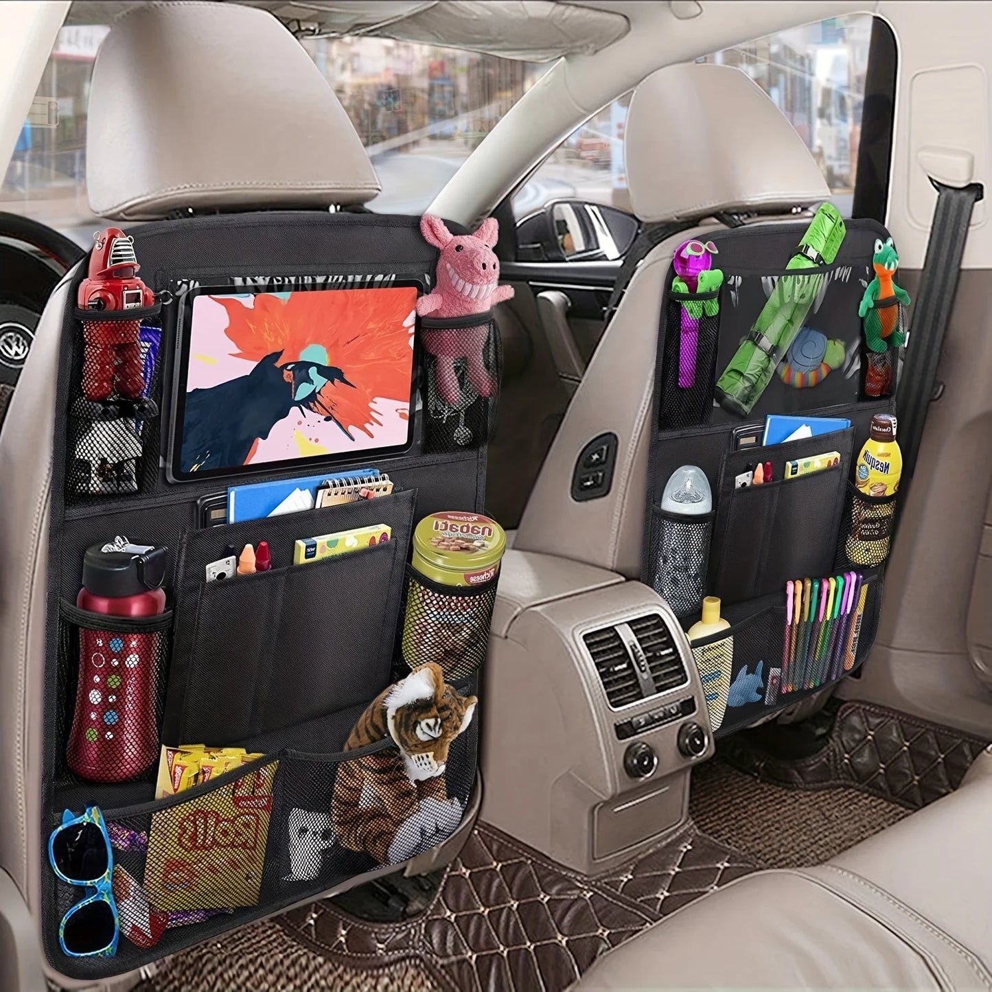 Car Seat Back Organizer - Multi-Functional Storage Bag for Essentials