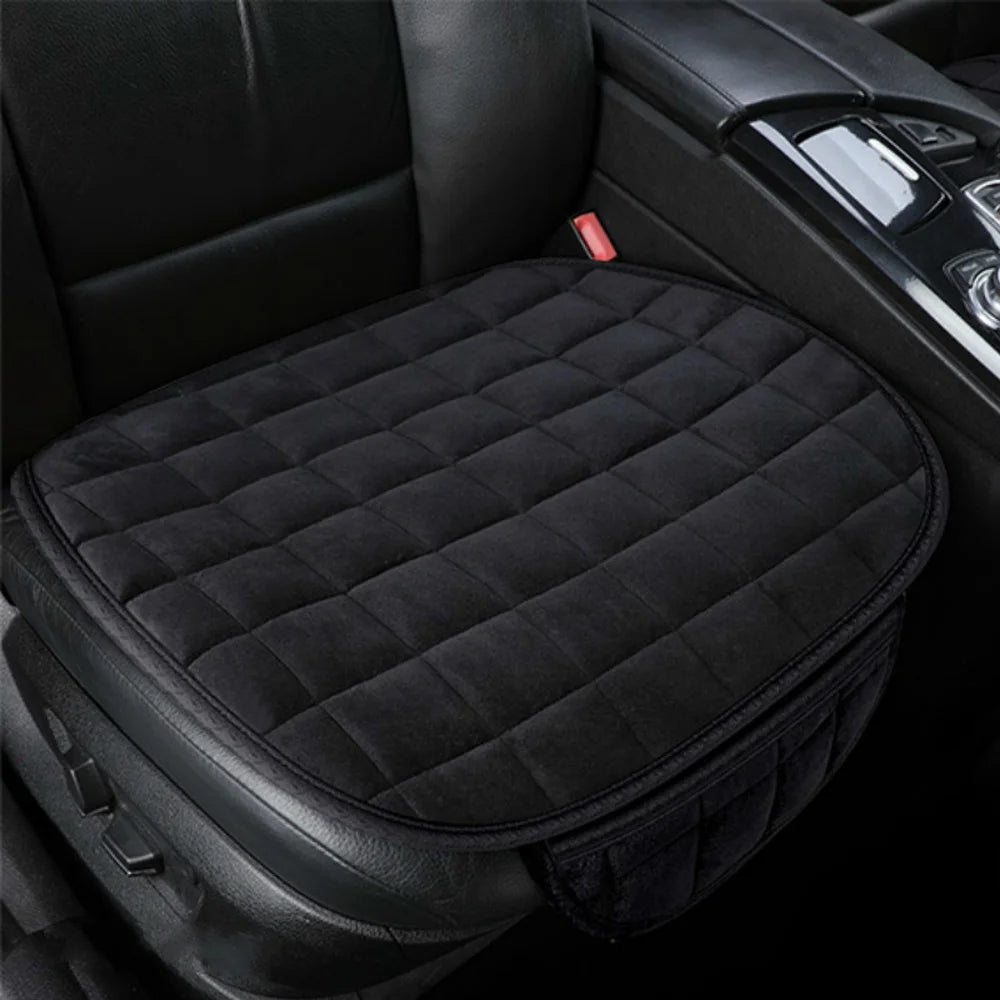 Universal Winter Car Seat Cover - Warm, Anti-Slip, Breathable Cushion for Comfort