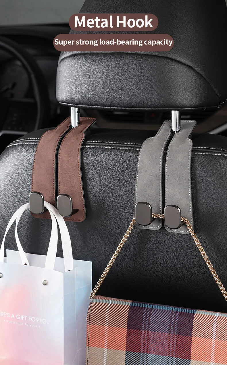 Double Hook Organizer - Convenient Seat Back Storage for Everyday Essentials